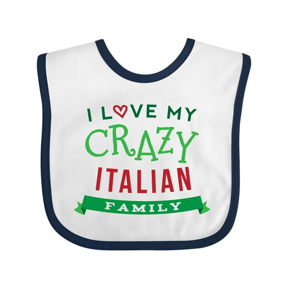 Inktastic Italian Family Heritage Boys or Girls Baby Bib