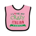 thumbnail image 1 of Inktastic Italian Family Heritage Boys or Girls Baby Bib, 1 of 4