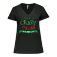 thumbnail image 1 of Inktastic Italian Family Heritage Women's Plus Size V-Neck T-Shirt, 1 of 5