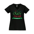 thumbnail image 1 of Inktastic Italian Family Heritage Women's Plus Size V-Neck T-Shirt, 1 of 5