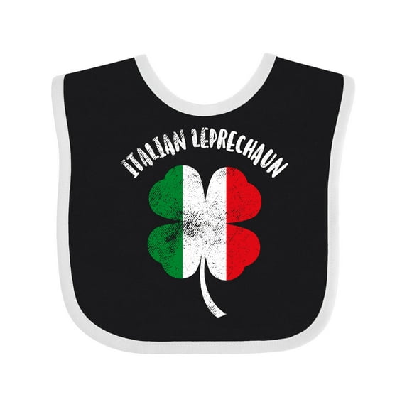 Inktastic Italian Leprechaun Boys or Girls Baby Bib
