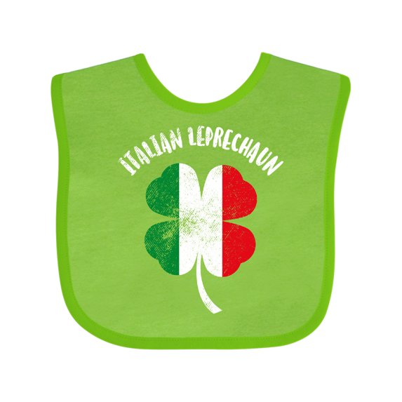 Inktastic Italian Leprechaun Boys or Girls Baby Bib