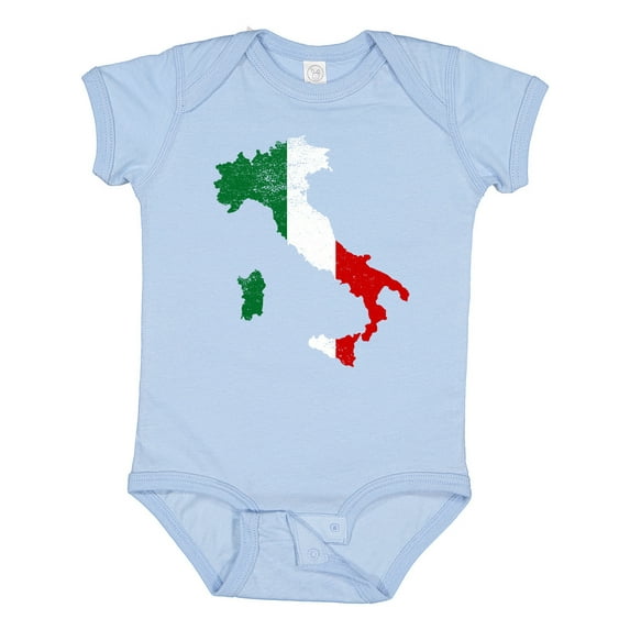 Inktastic Italian Map Flag Boys or Girls Baby Bodysuit