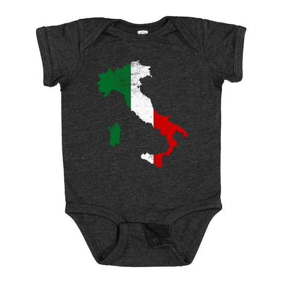 Inktastic Italian Map Flag Boys or Girls Baby Bodysuit