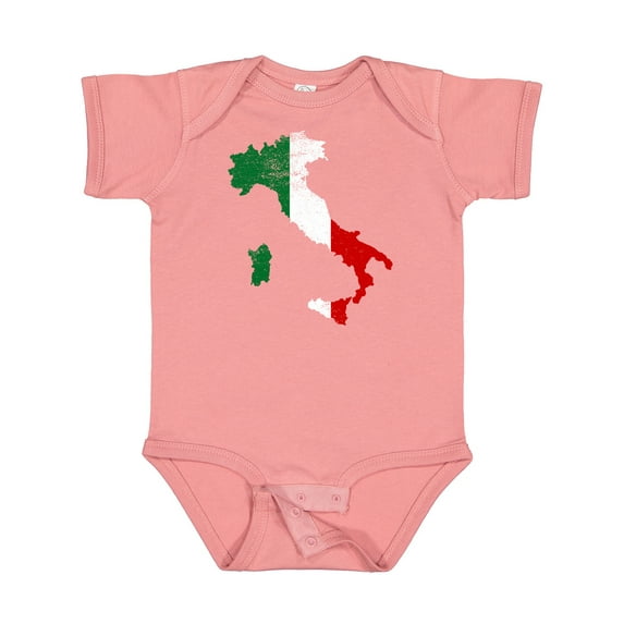 Inktastic Italian Map Flag Boys or Girls Baby Bodysuit