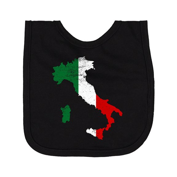 Inktastic Italian Map Flag Newborn Bib