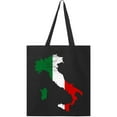 thumbnail image 1 of Inktastic Italian Map Flag Tote Bag, 1 of 3