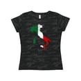 thumbnail image 1 of Inktastic Italian Map Flag Women's T-Shirt, 1 of 5