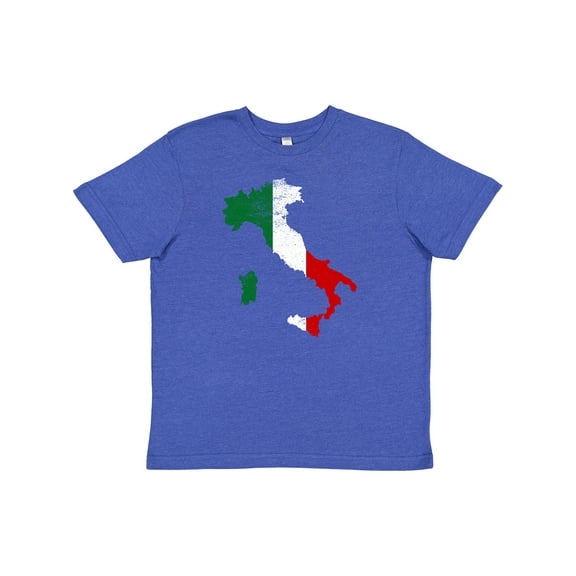 Inktastic Italian Map Flag Youth T-Shirt
