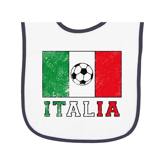 Inktastic Italian Soccer Baby Terry Cloth Bib