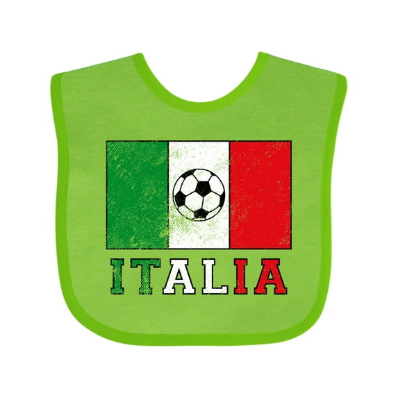 Inktastic Italian Soccer Boys or Girls Baby Bib