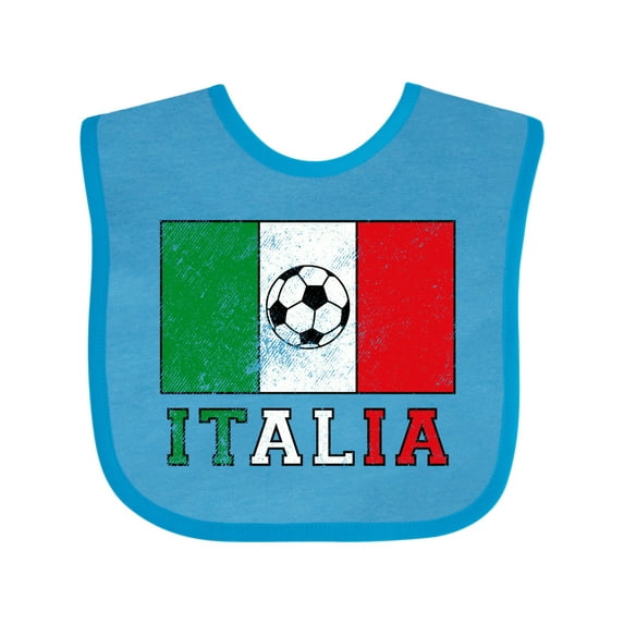 Inktastic Italian Soccer Boys or Girls Baby Bib