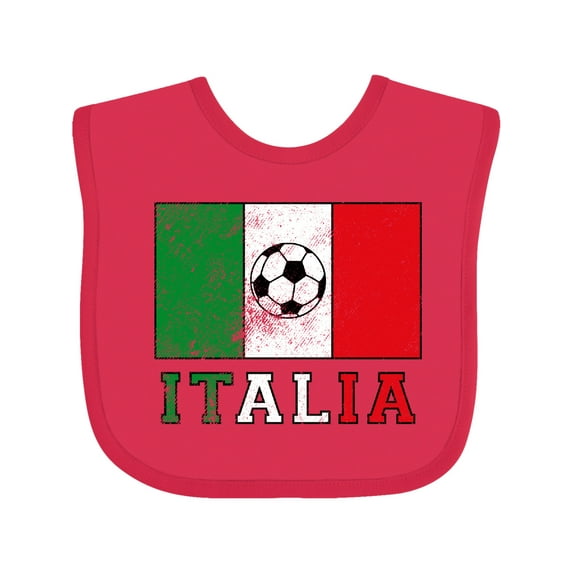 Inktastic Italian Soccer Boys or Girls Baby Bib