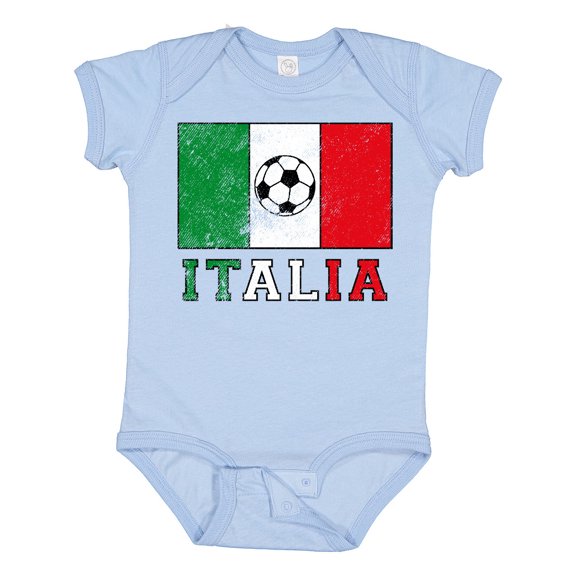 Inktastic Italian Soccer Boys or Girls Baby Bodysuit