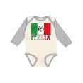 thumbnail image 1 of Inktastic Italian Soccer Boys or Girls Long Sleeve Baby Bodysuit, 1 of 5
