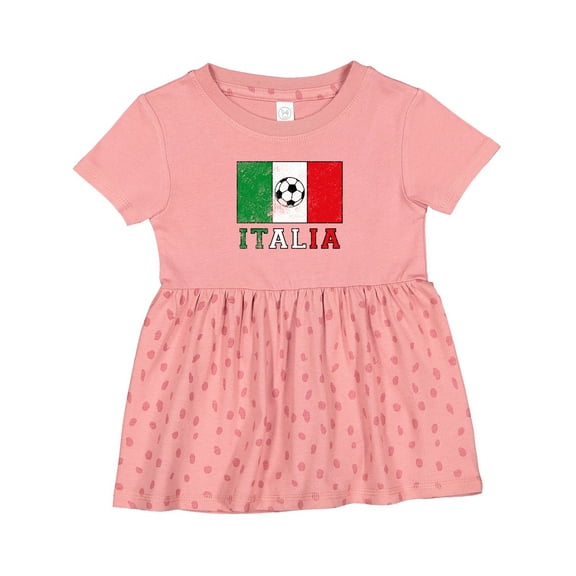 Inktastic Italian Soccer Girls Baby Dress
