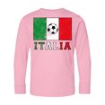 thumbnail image 1 of Inktastic Italian Soccer Long Sleeve Youth T-Shirt, 1 of 5
