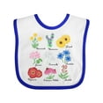 thumbnail image 1 of Inktastic Italian Wild Flower Chart Boys or Girls Baby Bib, 1 of 4