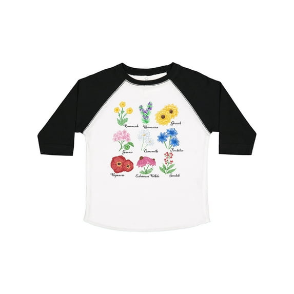 Inktastic Italian Wild Flower Chart Boys or Girls Toddler T-Shirt