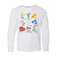 thumbnail image 1 of Inktastic Italian Wild Flower Chart Long Sleeve Youth T-Shirt, 1 of 5
