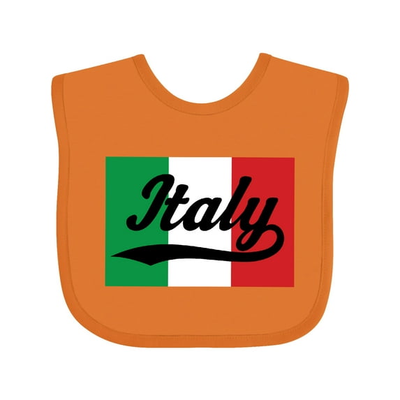 Inktastic Italy Flag Boys or Girls Baby Bib