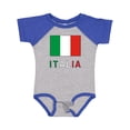 thumbnail image 1 of Inktastic Italy Flag & Italia Black Border Boys or Girls Baby Bodysuit, 1 of 5