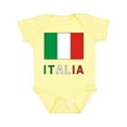 thumbnail image 1 of Inktastic Italy Flag & Italia Black Border Boys or Girls Baby Bodysuit, 1 of 5