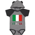 thumbnail image 1 of Inktastic Italy Flag & Italia Black Border Boys or Girls Baby Bodysuit, 1 of 5