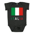 thumbnail image 1 of Inktastic Italy Flag & Italia Black Border Boys or Girls Baby Bodysuit, 1 of 5