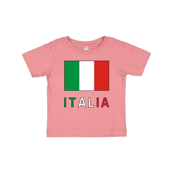 Inktastic Italy Flag & Italia Black Border Boys or Girls Baby T-Shirt