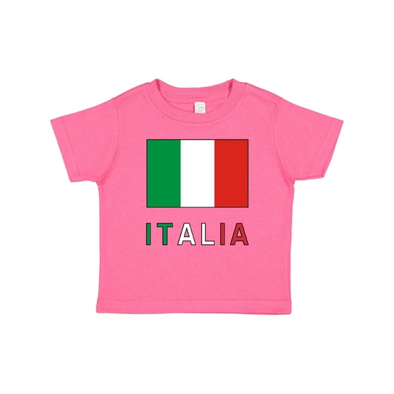Inktastic Italy Flag & Italia Black Border Boys or Girls Baby T-Shirt