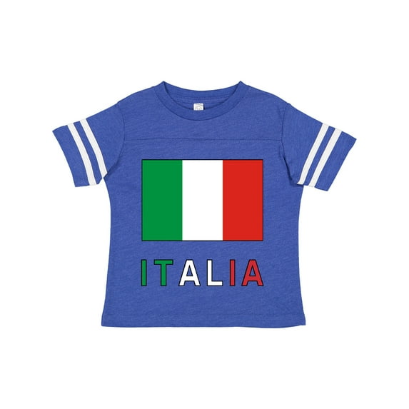 Inktastic Italy Flag & Italia Black Border Boys or Girls Toddler T-Shirt