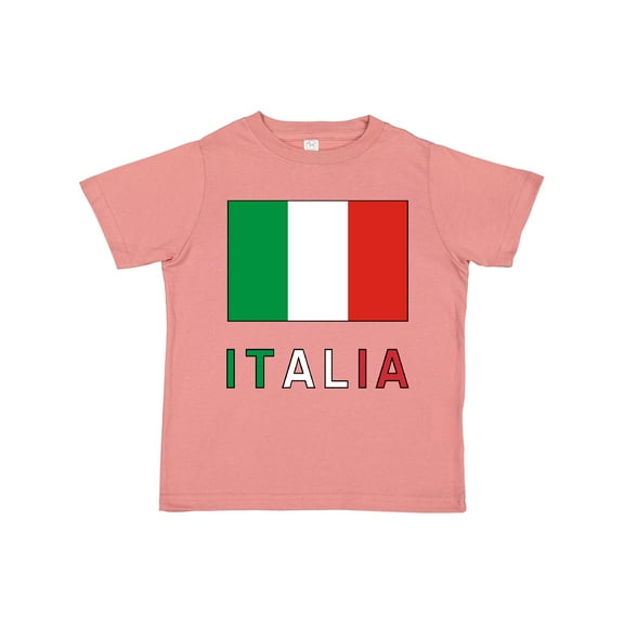 Inktastic Italy Flag & Italia Black Border Boys or Girls Toddler T-Shirt