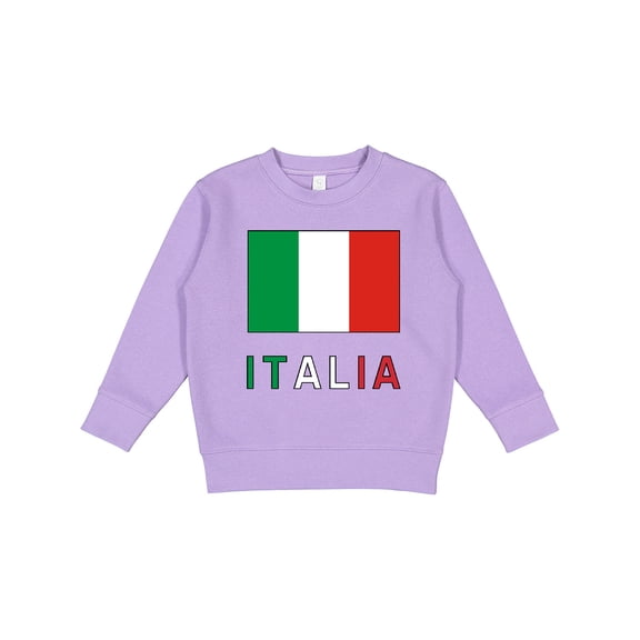 Inktastic Italy Flag & Italia Black Border Toddler Sweatshirt