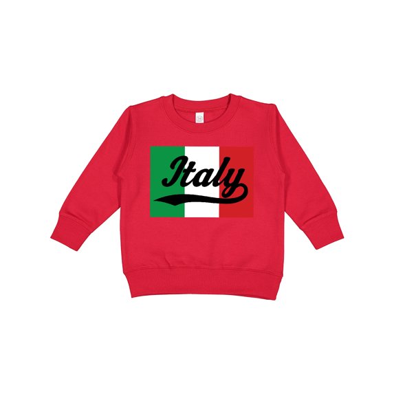 Inktastic Italy Flag Toddler Sweatshirt