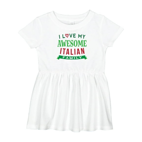 Inktastic Italy Love My Awesome Italian Family Girls Baby Dress