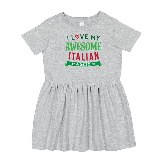 Inktastic Italy Love My Awesome Italian Family Girls Toddler Dress