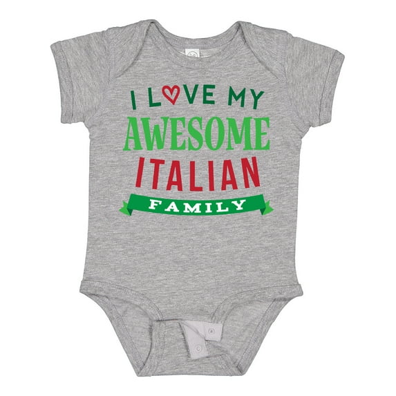 Inktastic Italy Love my Awesome Italian Family Boys or Girls Baby Bodysuit