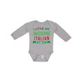 thumbnail image 1 of Inktastic Italy Love my Awesome Italian Family Boys or Girls Long Sleeve Baby Bodysuit, 1 of 5