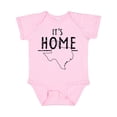 thumbnail image 1 of Inktastic Its Home- State of Texas Outline Distressed Text Boys or Girls Baby Bodysuit, 1 of 5