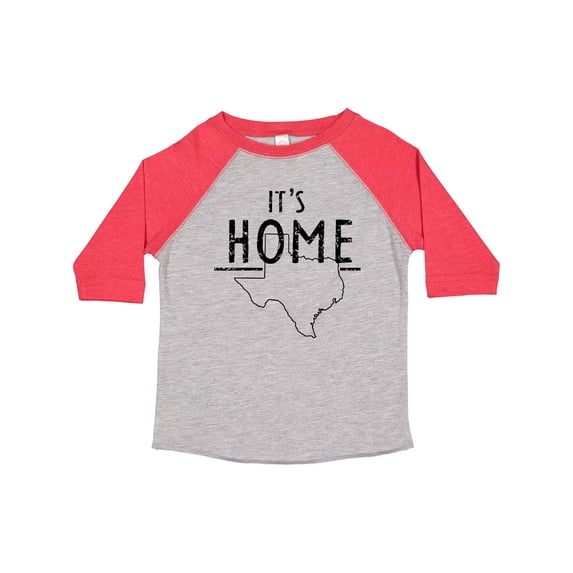 Inktastic Its Home- State of Texas Outline Distressed Text Boys or Girls Toddler T-Shirt