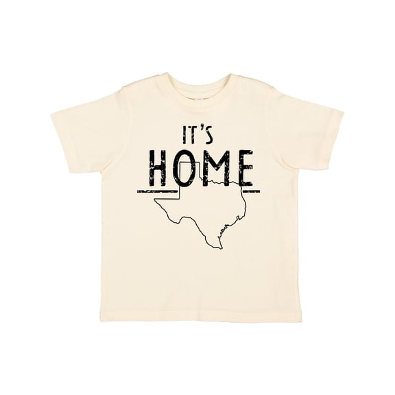 Inktastic Its Home- State of Texas Outline Distressed Text Boys or Girls Toddler T-Shirt
