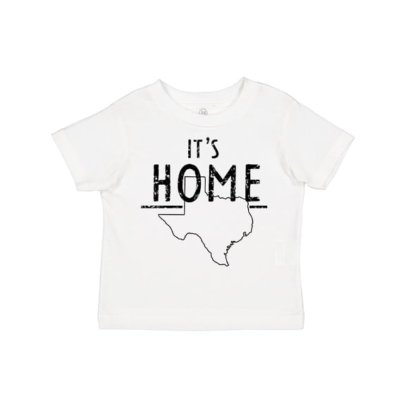 Inktastic Its Home- State of Texas Outline Distressed Text Boys or Girls Toddler T-Shirt