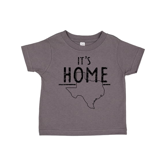 Inktastic Its Home- State of Texas Outline Distressed Text Boys or Girls Toddler T-Shirt