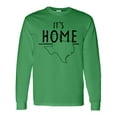 thumbnail image 1 of Inktastic Its Home State of Texas Outline Distressed Text Long Sleeve T-Shirt, 1 of 5