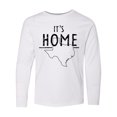 thumbnail image 1 of Inktastic Its Home- State of Texas Outline Distressed Text Long Sleeve Youth T-Shirt, 1 of 5