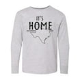 thumbnail image 1 of Inktastic Its Home- State of Texas Outline Distressed Text Long Sleeve Youth T-Shirt, 1 of 5