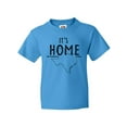 thumbnail image 1 of Inktastic Its Home- State of Texas Outline Distressed Text Youth T-Shirt, 1 of 5