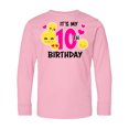 thumbnail image 1 of Inktastic Its My 10th Birthday with Smiling Emoticons Long Sleeve Youth T-Shirt, 1 of 5