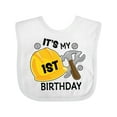 thumbnail image 1 of Inktastic Its My 1st Birthday with Construction Tools Boys Baby Bib, 1 of 4